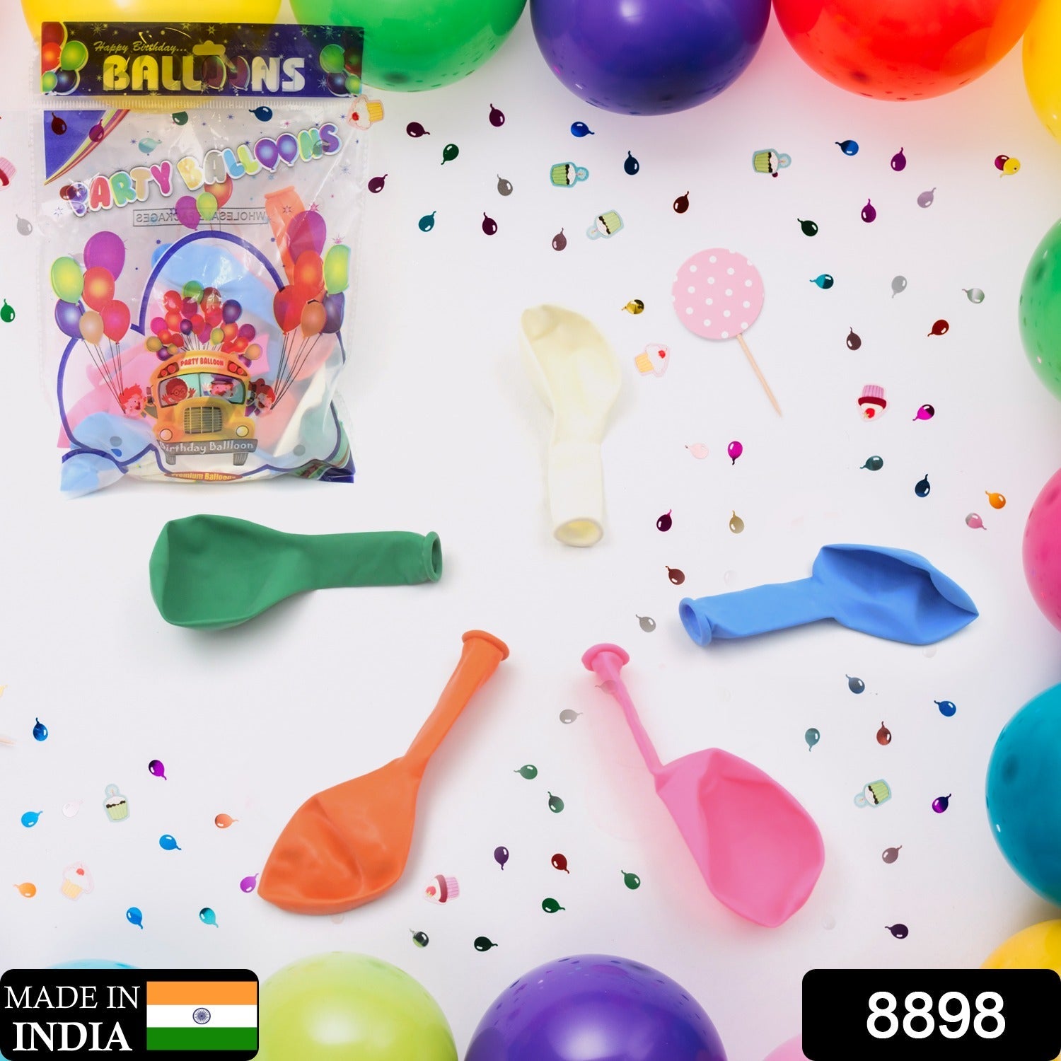 Multicolor Balloons Kinds of Latex Balloons for Birthday / Anniversary / Valentine's / Wedding / Engagement Party Decoration Birthday Decoration Items for Kids Multicolor (24 Pcs Set) Multicolor Balloons Kinds of Latex Balloons for Birthday / Anniversary / Valentine's / Wedding / Engagement Party Decoration Birthday Decoration Items for Kids Multicolor (24 Pcs Set)